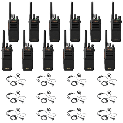 Motorola BPR50dX 12-Pack Bundle with HKLN4604 Headsets