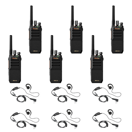 Motorola BPR50dX 6-Pack Bundle with HKLN4604 Headsets