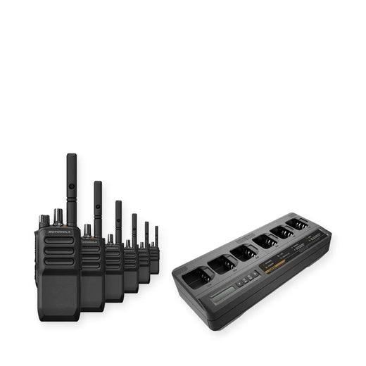 Motorola R5 6 Pack Bundle with Multi Unit Charger