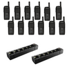 Motorola TLK100 12 Pack Bundle with Multi-Unit Charger