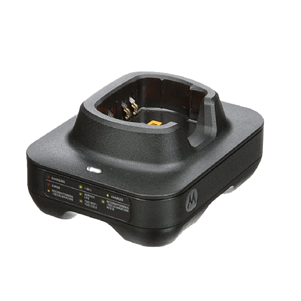 Motorola NNTN8860 IMPRES 2 single-unit charger, 3 A, 115 VAC, for APX radios