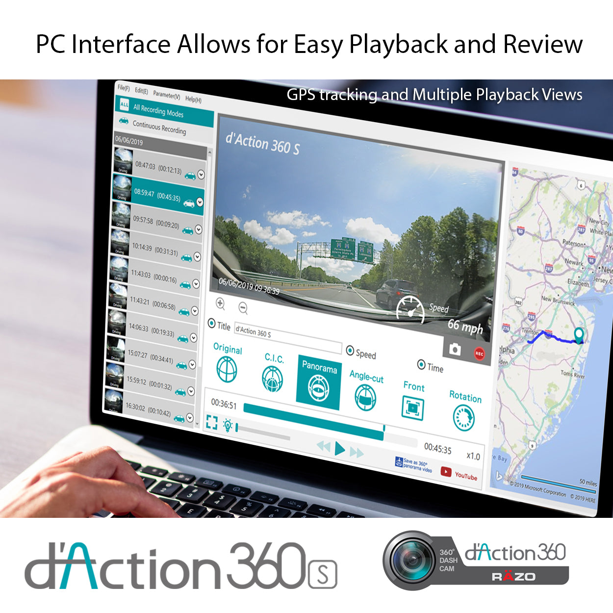 D'Action 360S Dash Cam