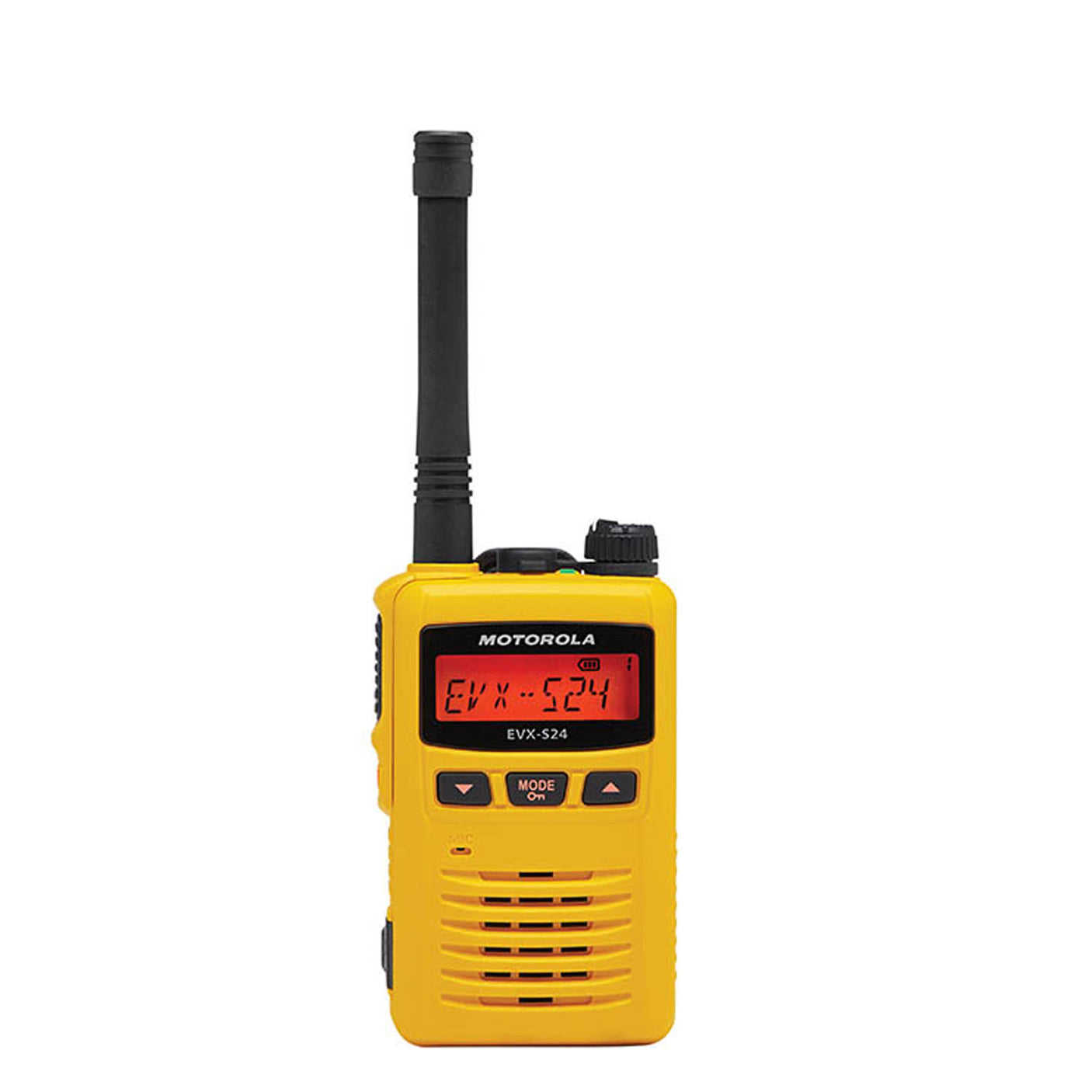 Motorola EVX-S24 3 Watt 256 Channel Digital Radio 12 pack with 2 Multi Unit Chargers and Speaker Microphones