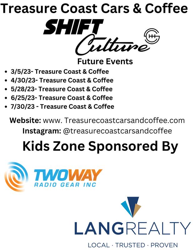 March 2023 PAY IT FORWARD-Sponsorship for Shift Culture Cars & Coffee