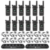 Twelve Motorola CLS1110 radios with twelve HKLN4604 headsets and two six-slot multi-unit chargers