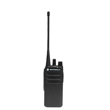 Motorola CP100d two-way radio – reliable, budget-friendly communication for industries like construction, retail, and logistics.