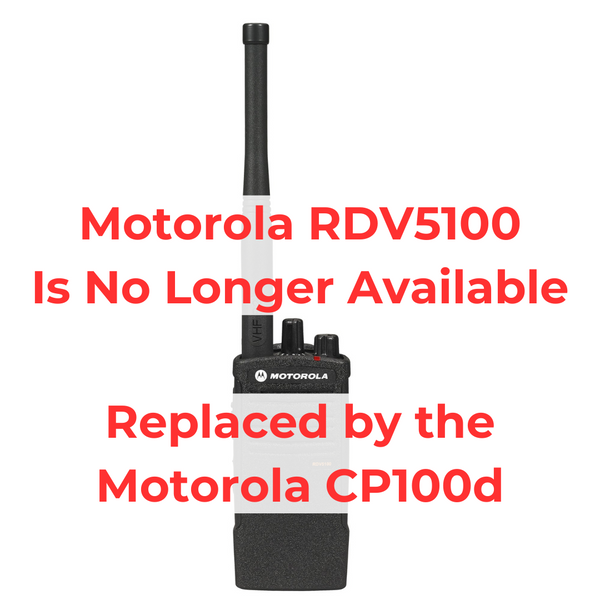 Motorola RDV5100 6 pack plus Multi Unit Charger and headsets