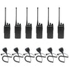 Motorola CP100d Non-Display 6 Pack Bundle with Speaker Microphones for reliable team communication in retail, hospitality, and construction industries.