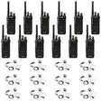 Motorola BPR50DX 12-Pack Bundle with HKLN4604 Headsets – Includes 12 two-way radios and 12 earpiece headsets for clear communication, ideal for businesses and teams.