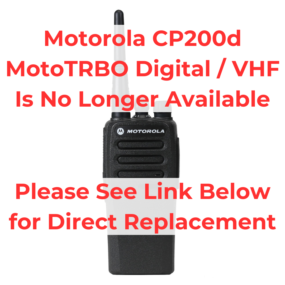 Motorola MOTOTRBO CP200d™ Commercial Digital Two Way Radio ...