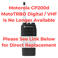 
              Motorola CP200d MotoTRBO Portable Radio
            