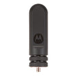 Black Motorola PMAE4095 UHF stubby antenna designed for Motorola SL1600 and SL300 radios, featuring a compact 1.75-inch durable design for 435-470 MHz UHF frequency range. 