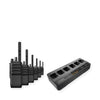 Motorola R5 6 Pack Bundle with Speaker Microphones and Multi Unit Charger