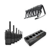 Motorola R5 6 Pack Bundle with Speaker Microphones and Multi Unit Charger