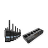 Motorola R5 Display Radio 6 Pack Bundle with Speaker Microphones and Multi Unit Charger