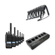 Motorola R5 Display Radio 6 Pack Bundle with Speaker Microphones and Multi Unit Charger