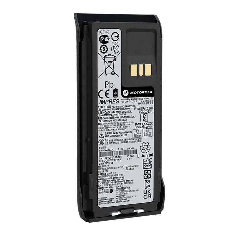 Motorola PMNN4807 IMPRES 2 Li‑Ion Battery for MOTOTRBO R7