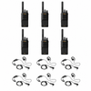 Motorola BPR45 12 Pack bundle with twelve HKLN4604 earpieces with PTT
