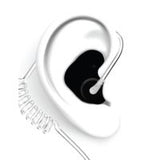 Decibullz RTL-RDO-ISO-BLK moldable isolation adapter for acoustic-tube surveillance earpieces