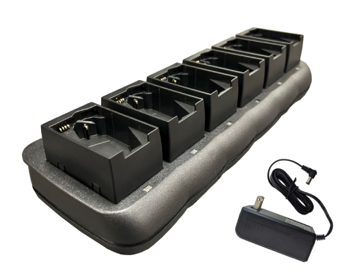 Endura EC6-7101 6-Bank Charger for Motorola SL300 / SL3500e / TLK100 — manufacturer representative photo