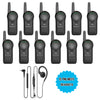 Motorola CURVE DLR110 12 Pack Bundle featuring 12 two-way radios and 12 PMLN8311 headsets designed for seamless communication in fast-paced environments.