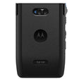 Motorola HKLN4690 battery door cover for TLK110 two-way radio, rear view showing secure battery enclosure design
