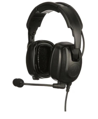 Motorola PMLN8086 Over‑the‑Head Dual‑Muff 24 dB NRR Headset for MOTOTRBO Ion