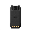 Front view of Motorola PMNN4847 Mag One 2200 mAh Li-Ion battery with gold contacts for BPR50dX two-way radios.