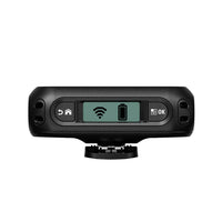 Motorola V200 Body Camera top view featuring a clear display for battery and Wi-Fi connectivity status, designed for seamless operation in retail, hospitality, and security industries.
