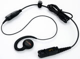 Motorola PMLN5727 Mag One swivel earpiece, inline microphone, clothing clip and radio connector