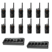 Motorola BPR40 12 Pack with 2 multi unit chargers