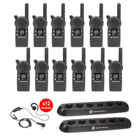 CLS1110 12 Pack with 2 Multi Unit Chargers and 12 Headsets