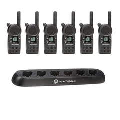 📦 6 Motorola CLS1410 Two-Way Radios – Compact, lightweight, and built for professional communication.