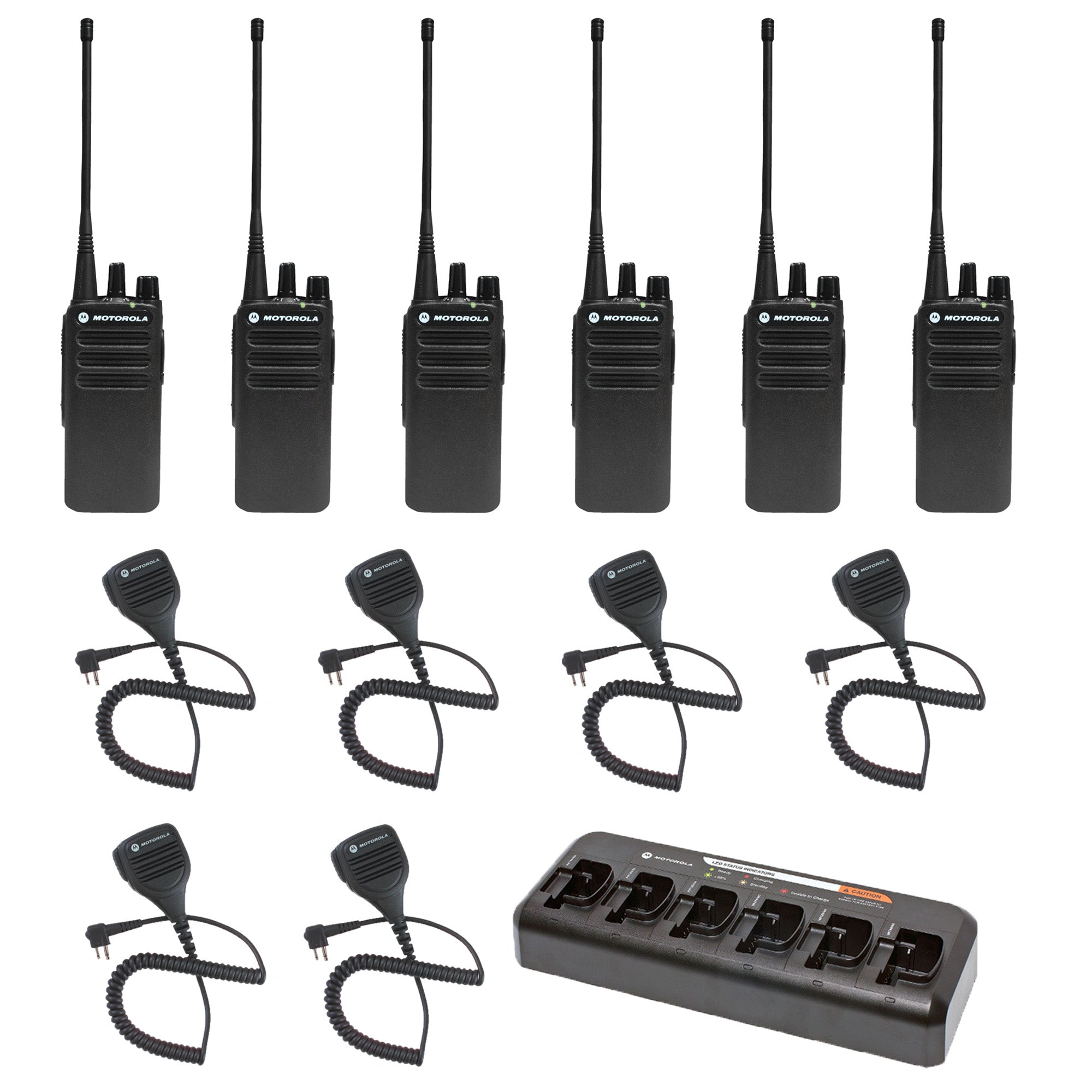 Motorola CP100D Non-Display Pack bundle with multi unit charger and  TwoWayRadioGear