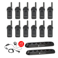 DLR1060 12 Pack with 2 Multi Unit Chargers and headsets