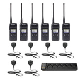 DTR600 6 Pack plus multi unit charger and speaker microphones