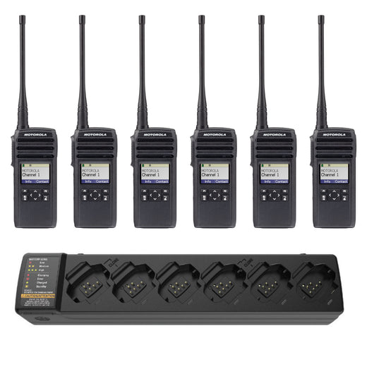 Motorola DTR700 6 Pack Bundle with Multi-Unit Charger