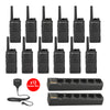 Motorola RMM2050 12 pack plus Multi Unit Charger plus Speaker Microphones