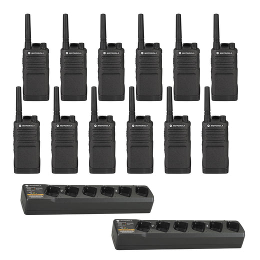 Motorola RMU2040 12 pack with Multi Chargers