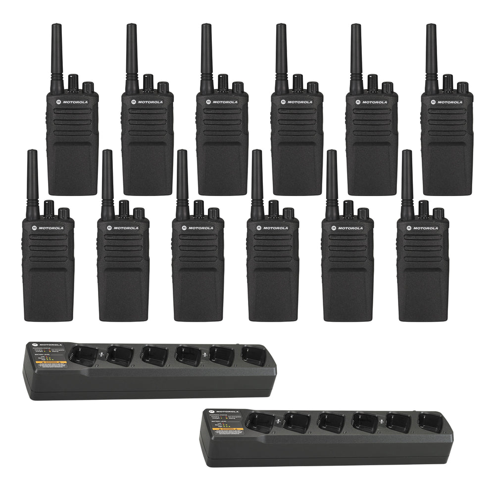 Motorola RMU2080 12 pack with Multi Unit Chargers