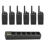 Motorola RMU2080 6 pack with Multi Unit Charger