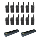 Motorola SL300 Non Display 12 Pack plus 2 Multi Unit Charger