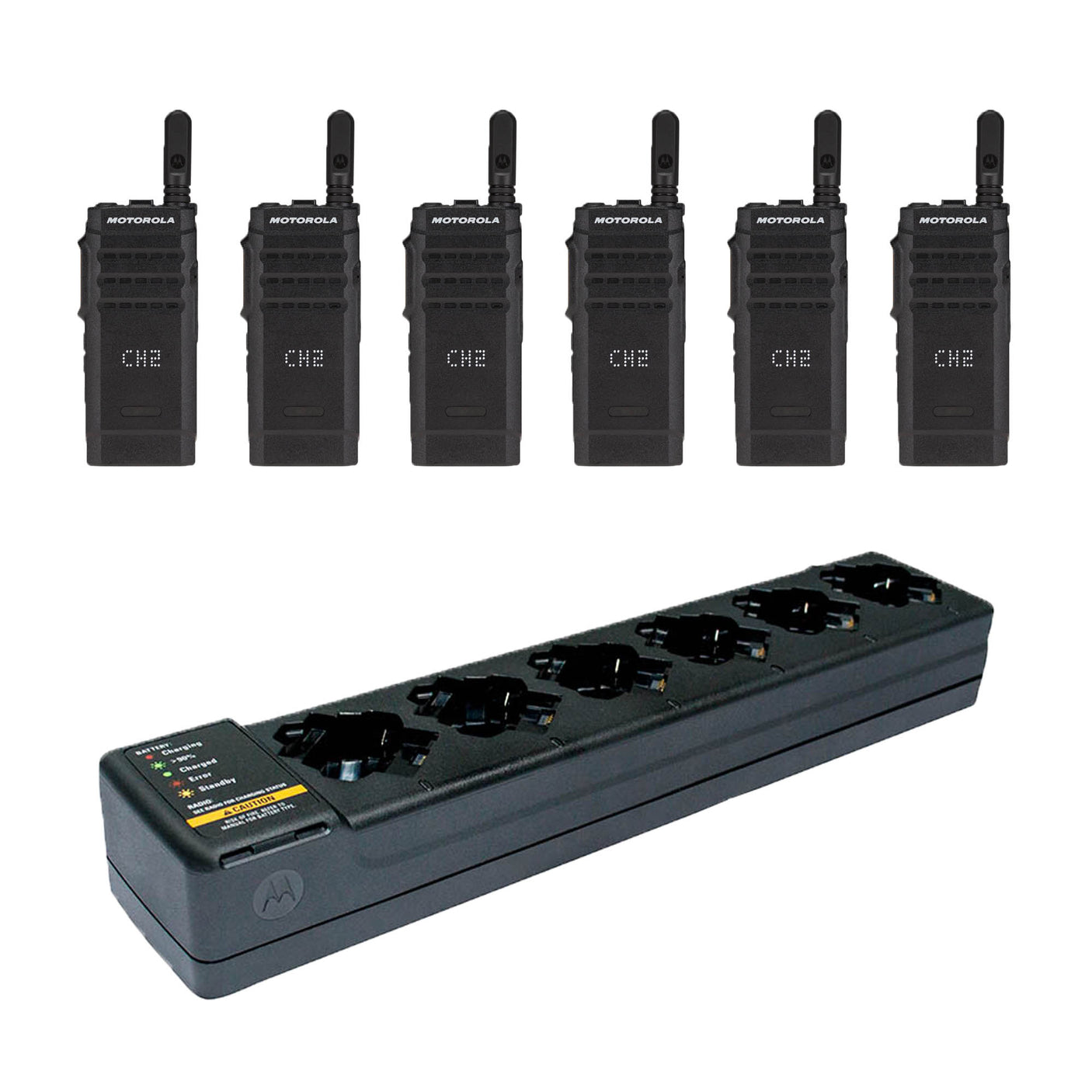 Motorola SL300 Display 6 Pack plus Multi Unit Charger