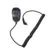 Motorola PMMN4077 Mag One remote speaker microphone with large PTT and 3.5 mm earpiece jack for Mag One radios.