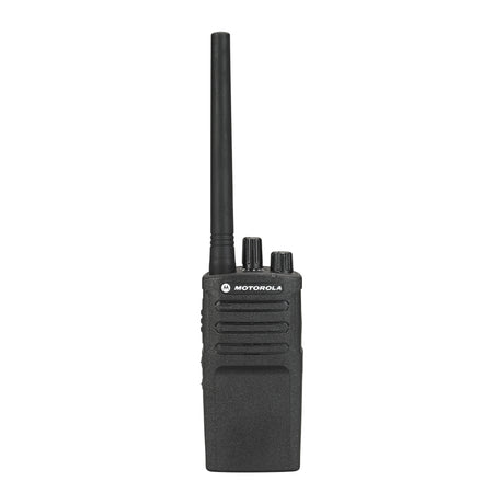 Motorola RMV2080 VHF Two-Way Radio – Durable and reliable 2-watt, 8-channel business radio designed for construction, security, and outdoor industries. Features military-grade durability, NOAA weather alerts, and long battery life for seamless communication in rugged environments.