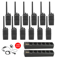 Motorola RMV2080 12 Pack with Multi Unit Chargers and Headsets